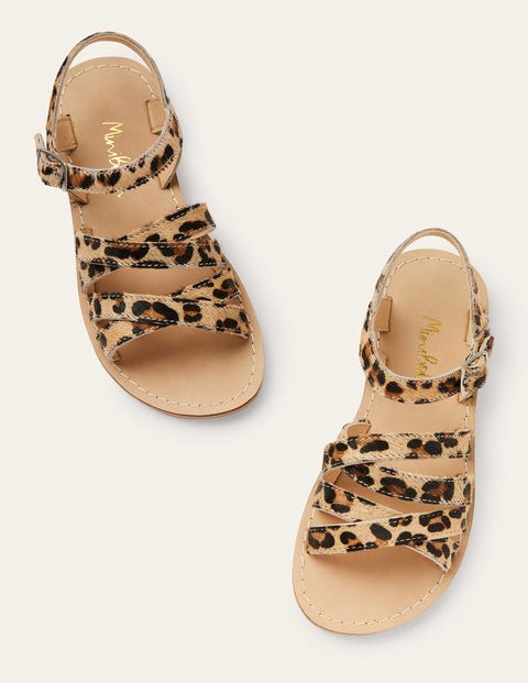 Alltagstaugliche Sandalen - Leopardenmuster