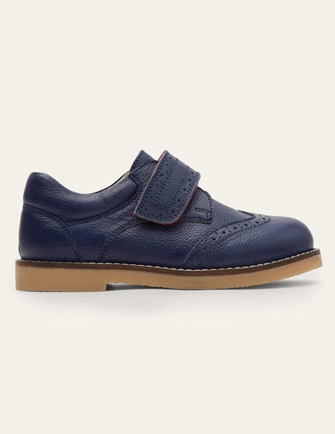 Leather Shoes - College Navy