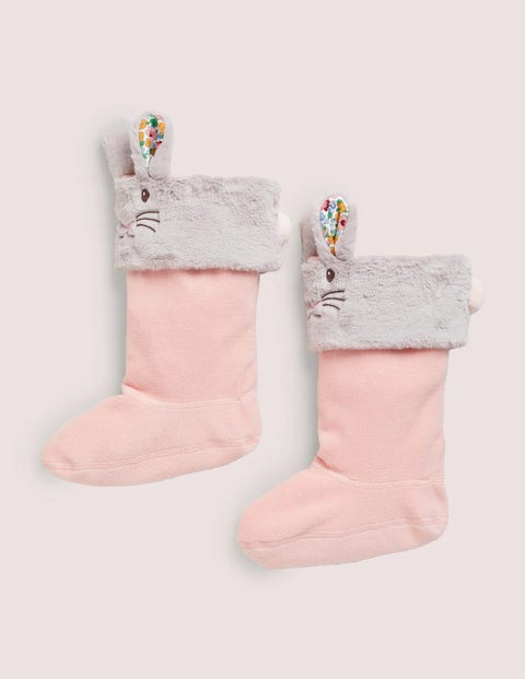 Wellie Socks - Pink Bunnies | Boden US