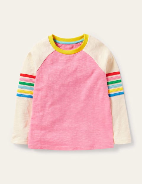 Slub Raglan T-shirt - Pink Lemonade