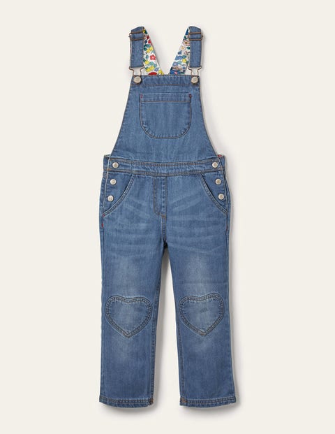 Heart Patch Dungaree - Mid Vintage 