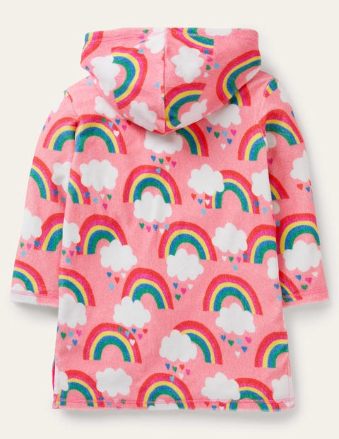 Pattern Towelling Beach Dress - Pink Lemonade Rainbows