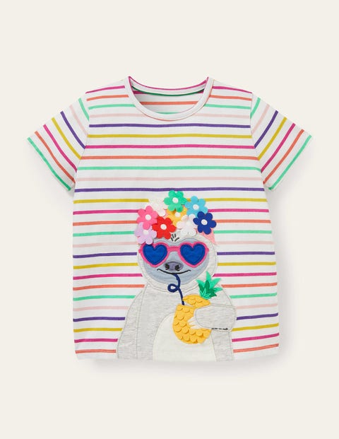 Mini Boden boy's baby cotton applique top t-shirt  new shirt tee applique logo 