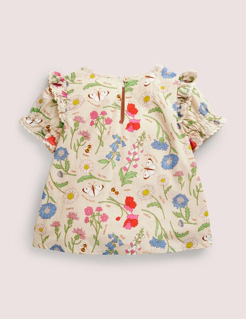 Printed Woven Blouse - Provence Dusty Pink Flowers