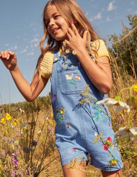 Mid Vintage Denim Floral 