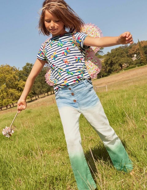 Flared Jeans - Surfboard Blue/Green 