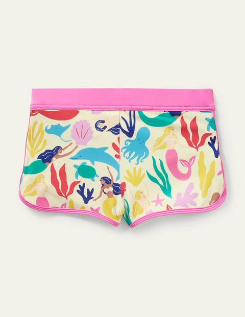 Patterned Swim Shorts - Multi Mermaids