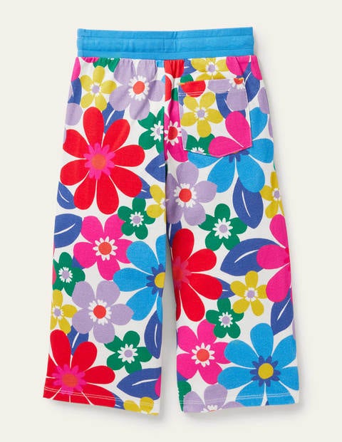 Wide Leg Jersey Pants - Multi Surf Floral