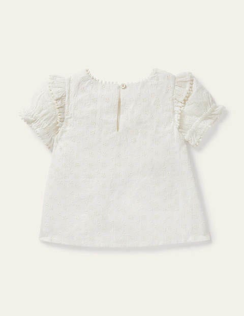 Broderie Blouse - Ivory