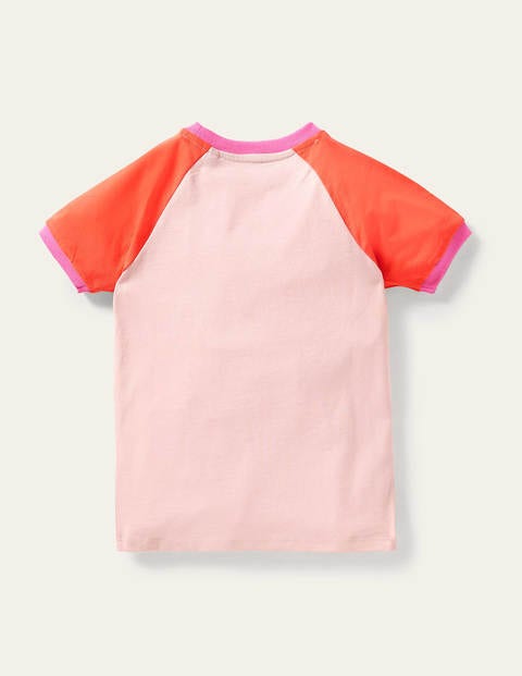 Printed Graphic Raglan T-shirt - Boto Pink Koala