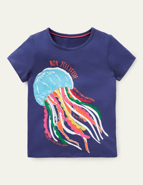 Flutter Fun Fact T-shirt - Starboard Blue Jellyfish