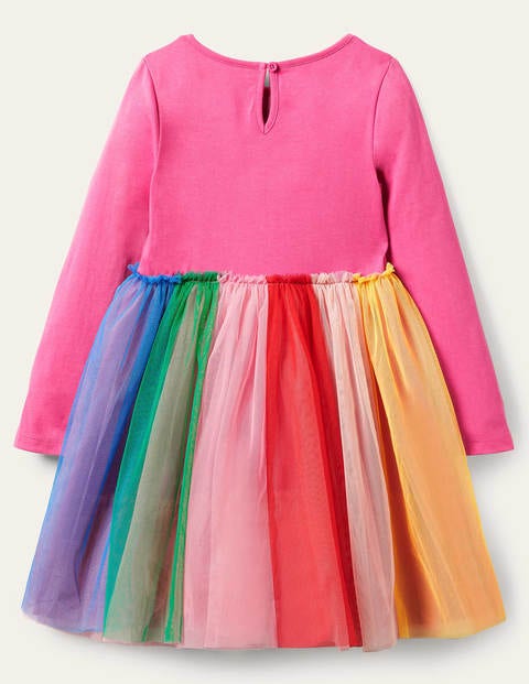 Rainbow Tulle Dress - Tickled Pink Rainbow
