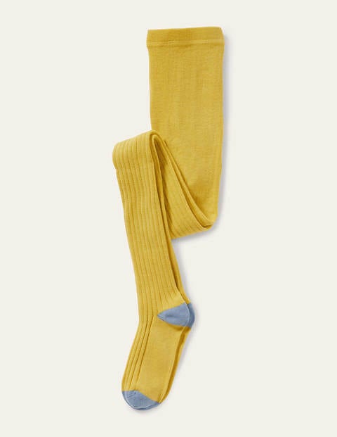 Rippenstrumpfhose - Senfgelb Rippenstrumpfhose - Senfgelb