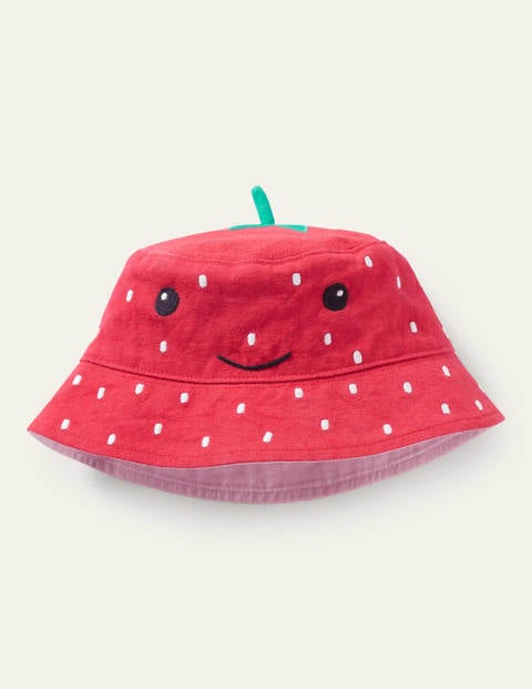 Novelty Bucket Hat - Strawberry
