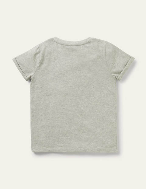 Star Pocket Slub T-shirt - Grey Marl 