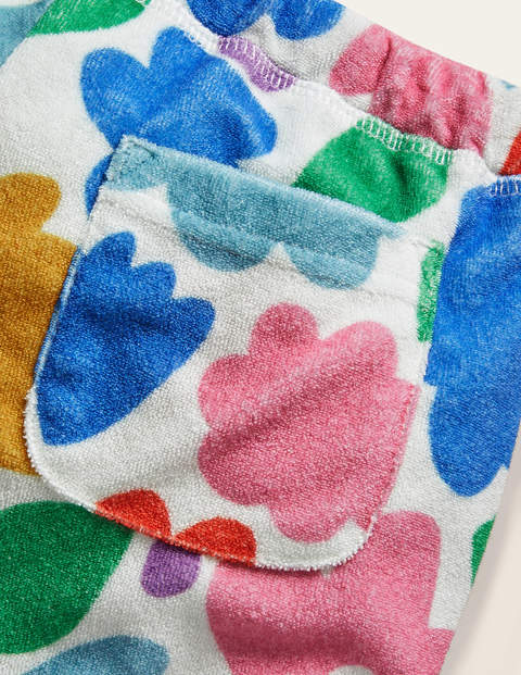Frottee-Shorts - Bunt, Blumen Frottee-Shorts - Bunt, Blumen