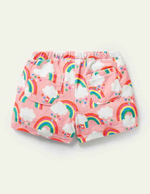 Towelling Shorts - Pink Lemonade Rainbows