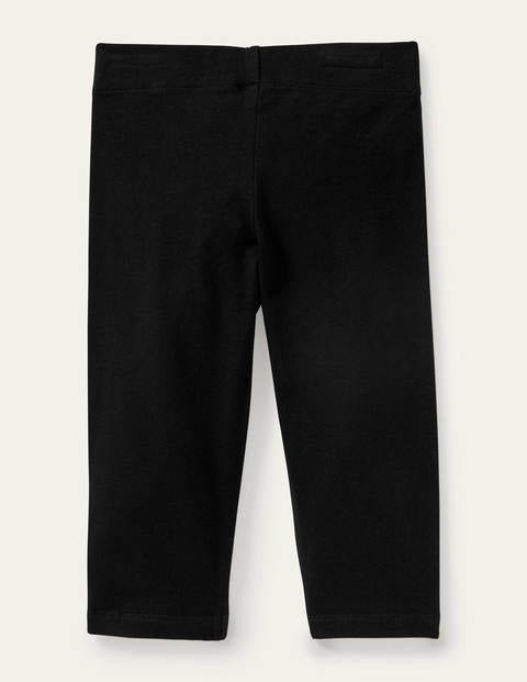 Plain Cropped Leggings - Black Plain Cropped Leggings - Black