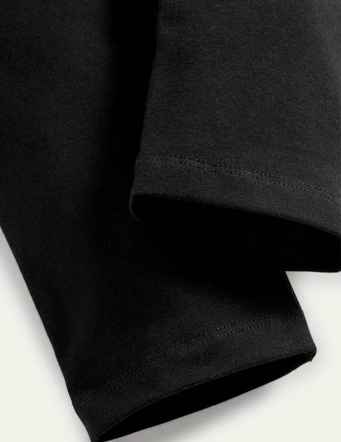 Plain Cropped Leggings - Black Plain Cropped Leggings - Black