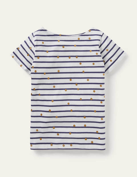 Short-sleeve Breton - Ivory/ Navy Gold Spot Short-sleeve Breton - Ivory/ Navy Gold Spot