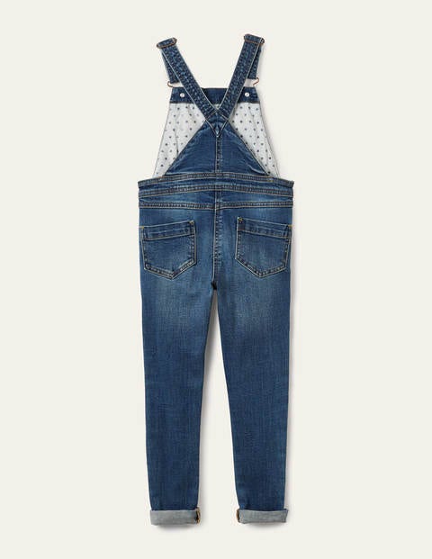 Skinny Fit Overalls - Mid Vintage Denim Skinny Fit Overalls - Mid Vintage Denim