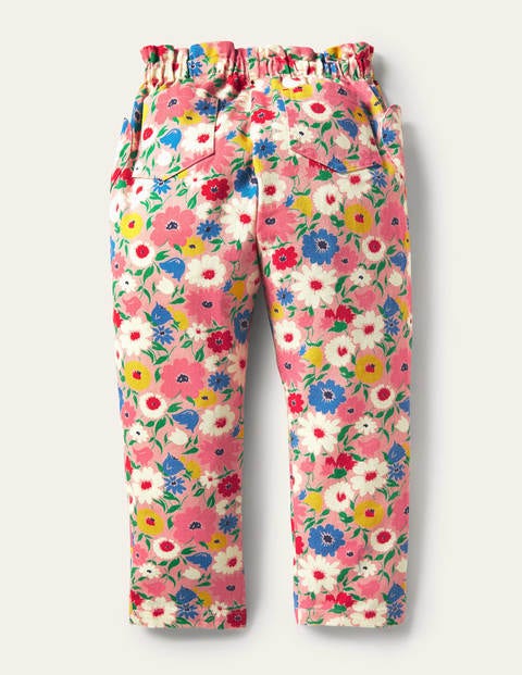Pull-on Trousers - Boto Pink Painterly Floral