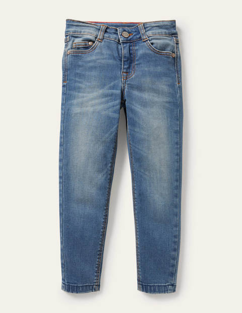 Röhrenjeans mit Superstretch - Helles Vintageblau, Denim Röhrenjeans mit Superstretch - Helles Vintageblau, Denim