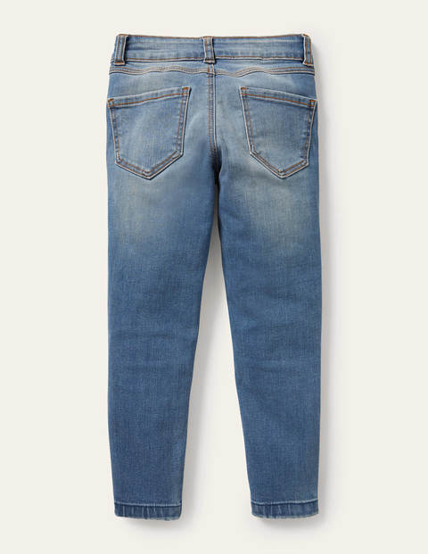 Röhrenjeans mit Superstretch - Helles Vintageblau, Denim Röhrenjeans mit Superstretch - Helles Vintageblau, Denim