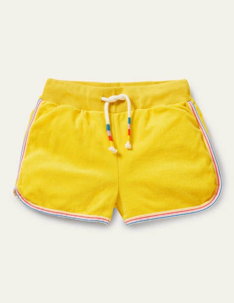 Retro Towelling Shorts - Daffodil Yellow