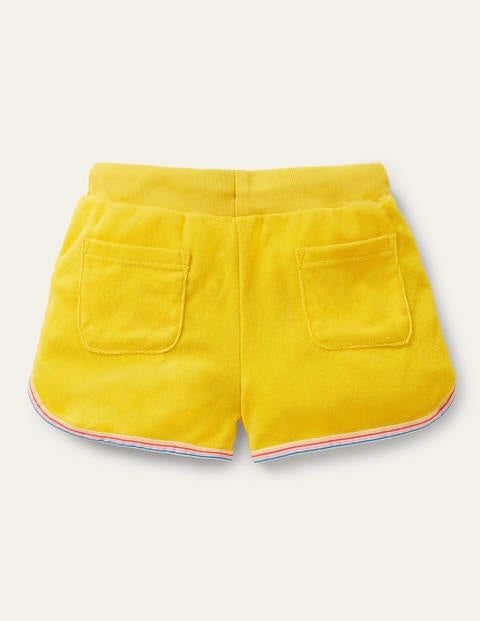 Retro Towelling Shorts - Daffodil Yellow