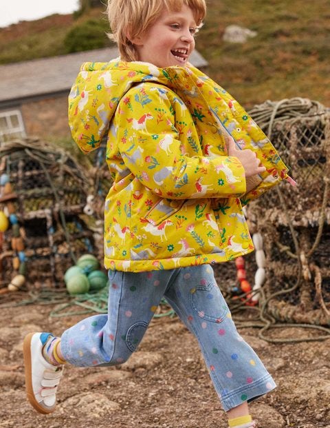 Sherpa Lined Anorak - Sweetcorn Yellow Ponies Sherpa Lined Anorak - Sweetcorn Yellow Ponies