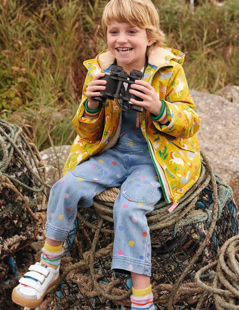 Sherpa Lined Anorak - Sweetcorn Yellow Ponies Sherpa Lined Anorak - Sweetcorn Yellow Ponies
