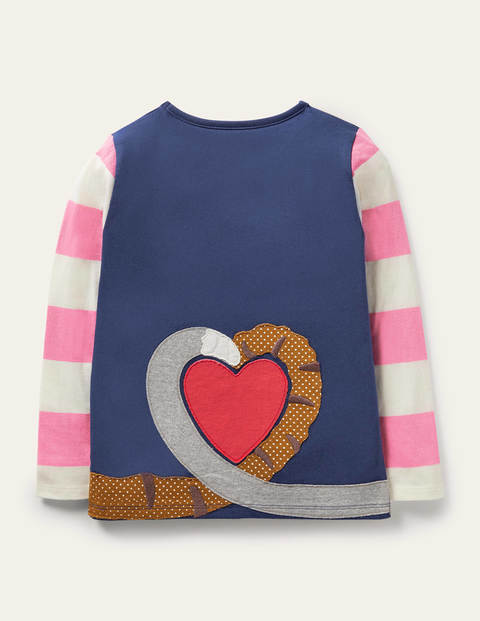 Front & Back Appliqué T-shirt - Starboard Blue Cats Front & Back Appliqué T-shirt - Starboard Blue Cats