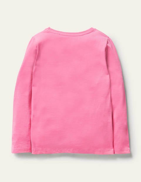 Long sleeve Graphic T-shirt - Bright Petal Pink Farm Scene Long sleeve Graphic T-shirt - Bright Petal Pink Farm Scene
