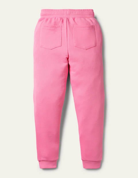 Jogginghose mit Aufnäher am Knie - Helles Blütenrosa, Blumen Jogginghose mit Aufnäher am Knie - Helles Blütenrosa, Blumen