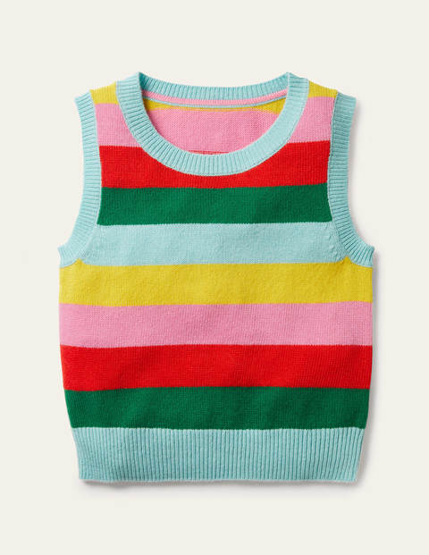 Knitted Stripe Tank Top - Multi Stripe Knitted Stripe Tank Top - Multi Stripe