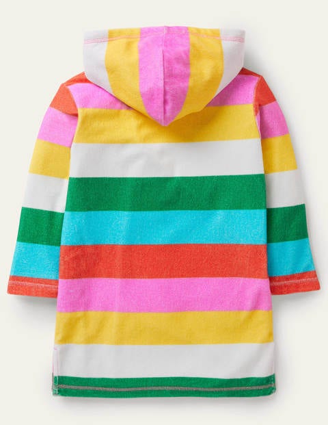 Pattern Towelling Beach Dress - Multi Rainbow