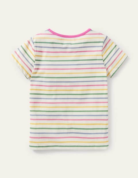 T-shirt rayé à logo - Fleurs ivoire rayé multi T-shirt rayé à logo - Fleurs ivoire rayé multi