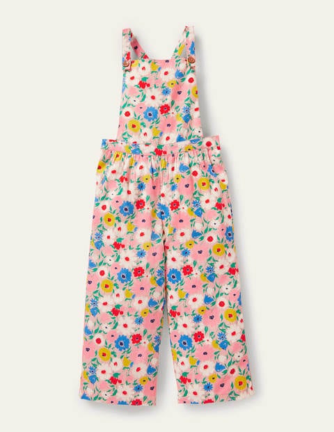Floral Dungarees - Boto Pink Painterly Floral