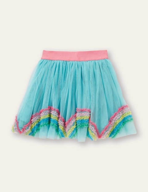 Tulle Rainbow Skirt - Aqua Blue ...