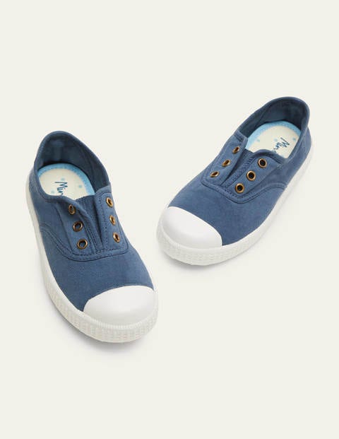 Chaussures sans lacets en toile - Bleu marine