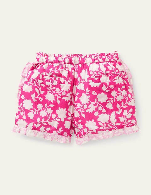 Hotchpotch Frill Shorts - Very Berry Silouette Paisley