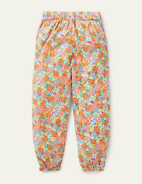 Relaxed Woven Printed Trousers - Multi Tropical Floral