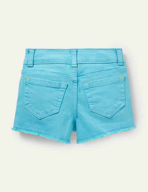 Denim Shorts - Aqua Blue