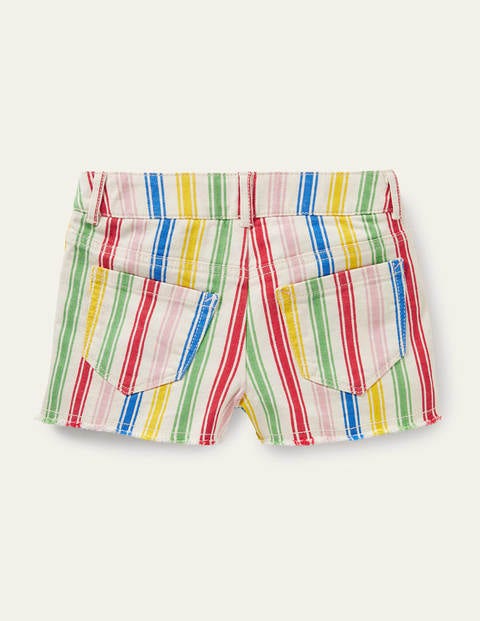 Denim Shorts - Multi Stripe