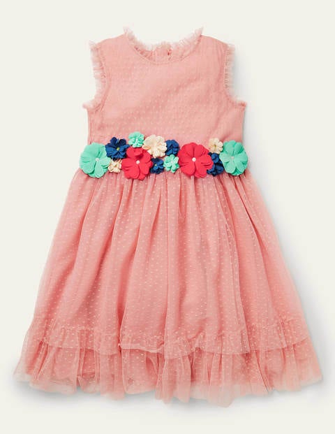 Floral Corsage Dress - Almond Blossom Pink