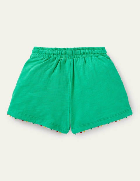 Charlie Jersey-Shorts mit Bommeln - Tropisches Grün