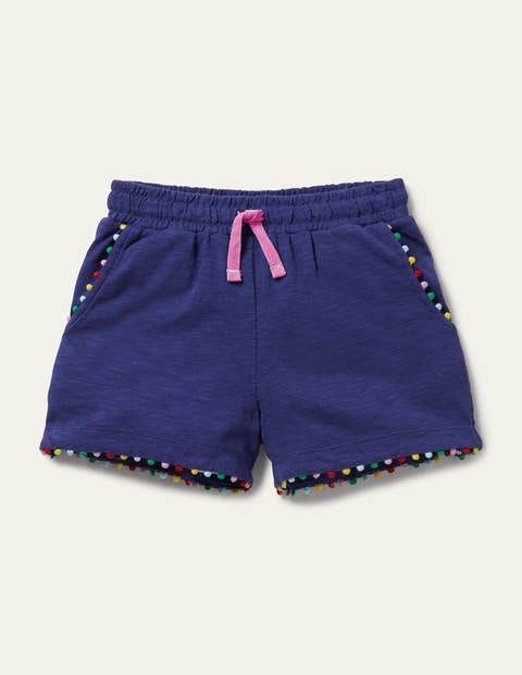 Charlie Jersey-Shorts mit Bommeln - Segelblau