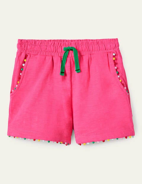 Charlie Jersey-Shorts mit Bommeln - Tutti-Frutti-Pink