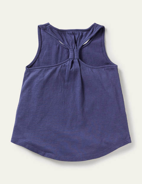 Knot Back Tank Top - Starboard Blue